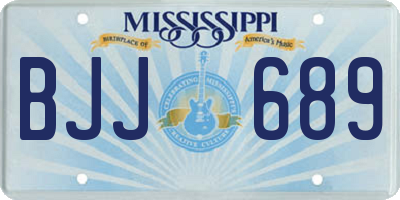 MS license plate BJJ689