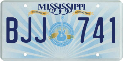 MS license plate BJJ741