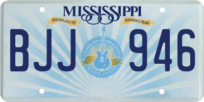 MS license plate BJJ946