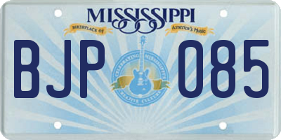 MS license plate BJP085