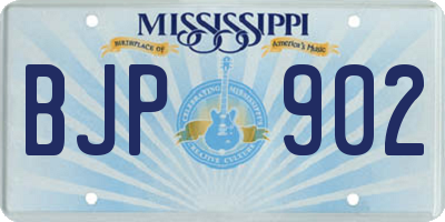 MS license plate BJP902