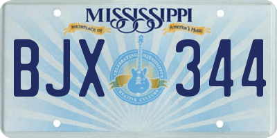 MS license plate BJX344