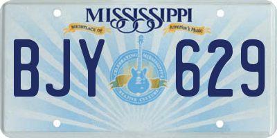 MS license plate BJY629