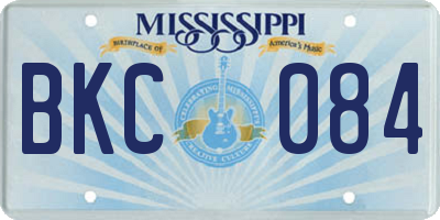 MS license plate BKC084
