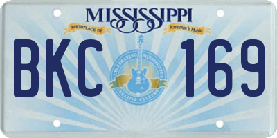 MS license plate BKC169