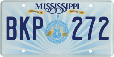 MS license plate BKP272
