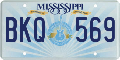 MS license plate BKQ569