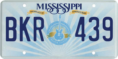MS license plate BKR439