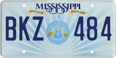 MS license plate BKZ484