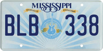 MS license plate BLB338