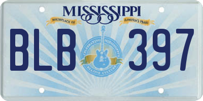 MS license plate BLB397
