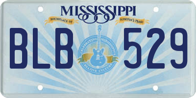 MS license plate BLB529