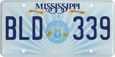 MS license plate BLD339
