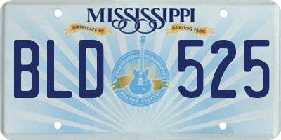 MS license plate BLD525