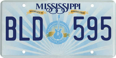 MS license plate BLD595