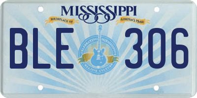 MS license plate BLE306