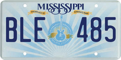 MS license plate BLE485