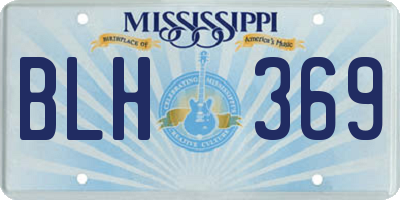 MS license plate BLH369