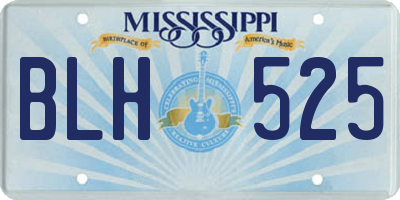 MS license plate BLH525