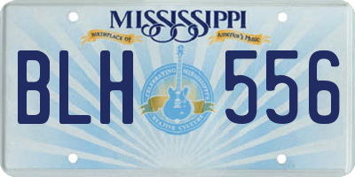 MS license plate BLH556