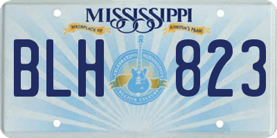 MS license plate BLH823