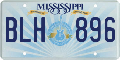 MS license plate BLH896