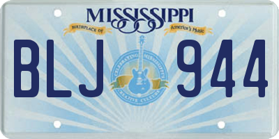 MS license plate BLJ944