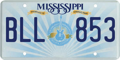 MS license plate BLL853