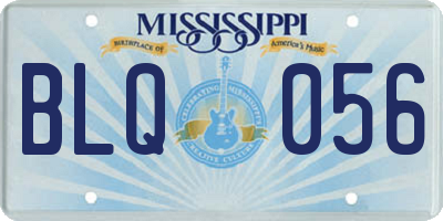 MS license plate BLQ056
