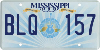 MS license plate BLQ157