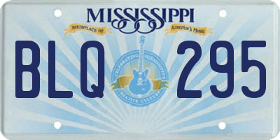 MS license plate BLQ295
