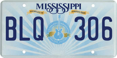 MS license plate BLQ306