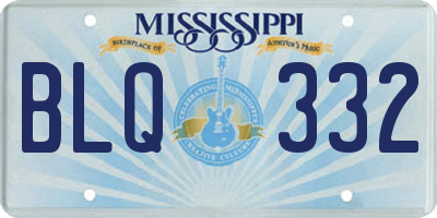 MS license plate BLQ332