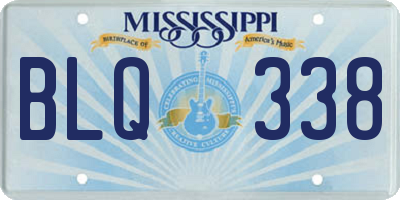MS license plate BLQ338