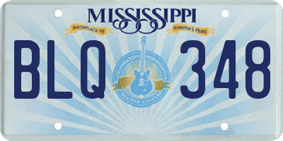 MS license plate BLQ348