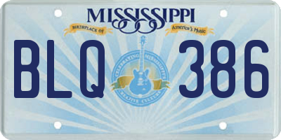 MS license plate BLQ386