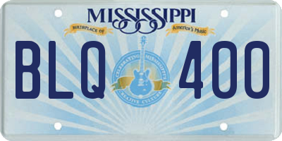 MS license plate BLQ400