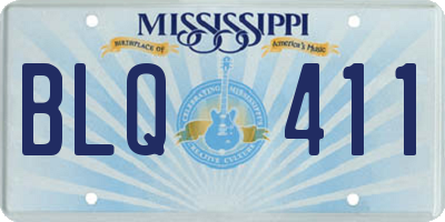 MS license plate BLQ411