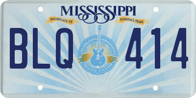 MS license plate BLQ414