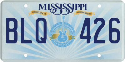 MS license plate BLQ426