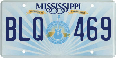 MS license plate BLQ469