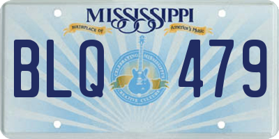 MS license plate BLQ479