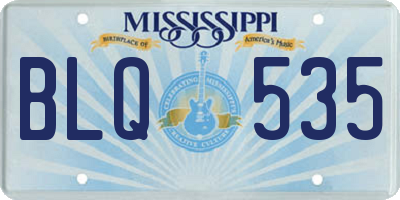 MS license plate BLQ535