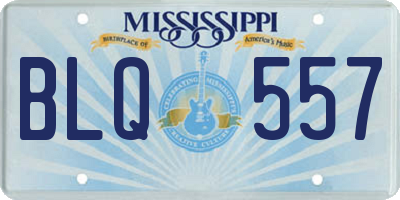MS license plate BLQ557