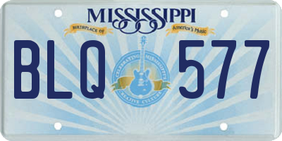 MS license plate BLQ577