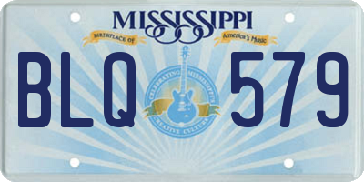 MS license plate BLQ579