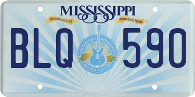 MS license plate BLQ590
