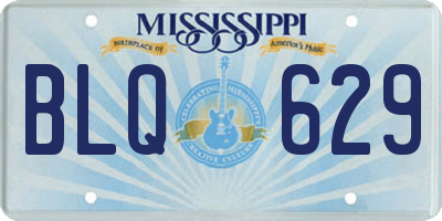 MS license plate BLQ629