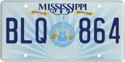 MS license plate BLQ864