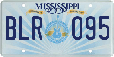 MS license plate BLR095